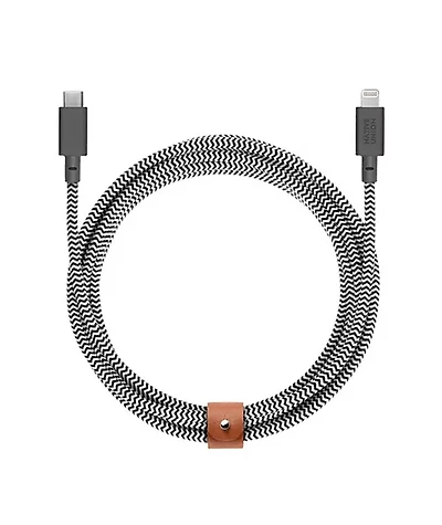 Native Union 3M Belt USB-C to Lightning Cable - Zebra