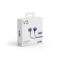 Sudio V3 Wired Earbuds - Denim Blue