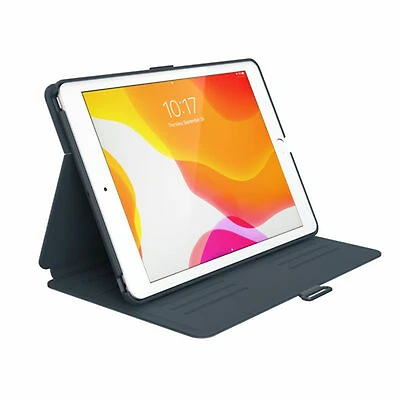 Speck Balance Folio Clear for iPad (7th & 8th gen) - Stormy Grey