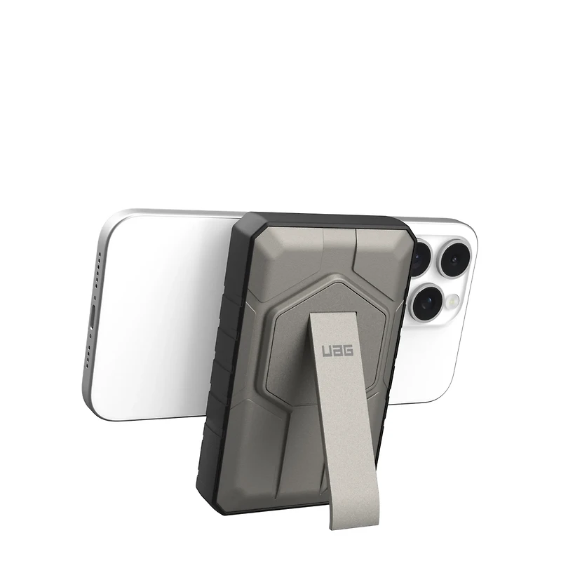 UAG Rugged Battery Pack with Kickstand for MagSafe 10K mAh 20W - Black/Titanium