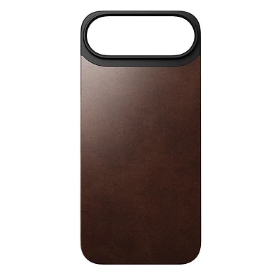 Nomad Modern Magnetic Leather Bacover for iPhone Air - Brown