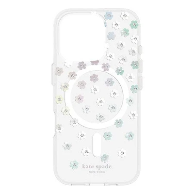 kate spade new york Protective Hardshell with MagSafe for iPhone 16 - Scattered Flower