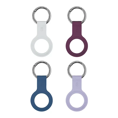 LOGiiX Silicone Tag for AirTag 4 Pack - Colourful