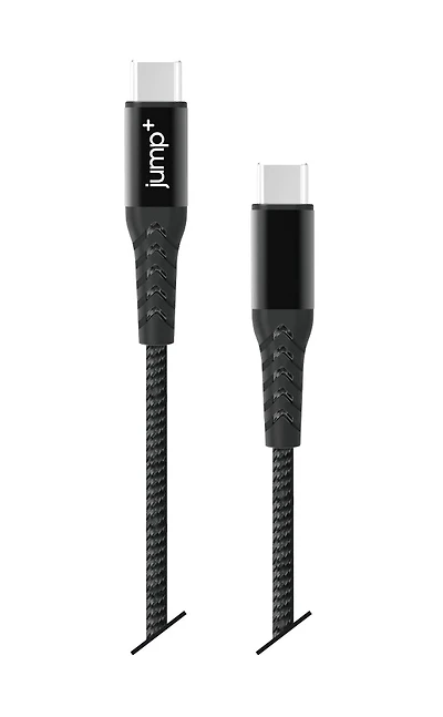 jump+ USB-C to USB-C 1M Braided Pro Cable - Black