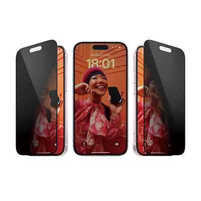 PanzerGlass Privacy Glass Screen Protector for iPhone 15 Plus