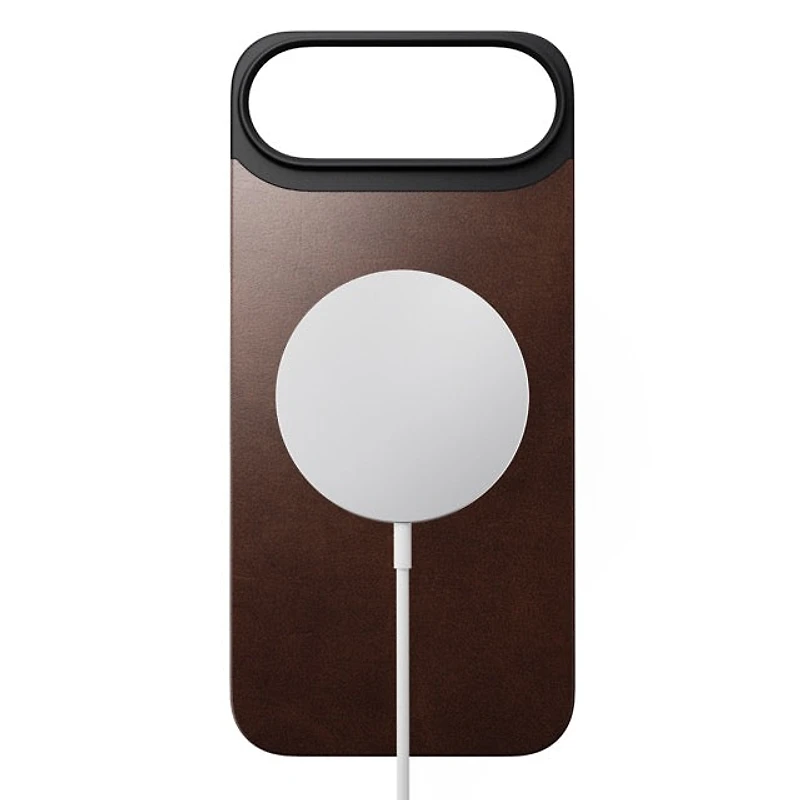 Nomad Modern Magnetic Leather Bacover for iPhone Air - Brown