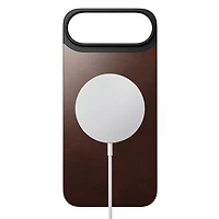 Nomad Modern Magnetic Leather Bacover for iPhone Air - Brown