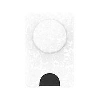 PopSockets PopWallet+ for MagSafe with Magnetic Ring Adapter - Blanc Fresh