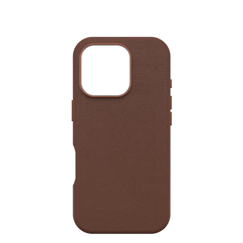 Otterbox Symmetry+ Cactus Leather Case for 16 Pro - Brown (Rich Adobe)