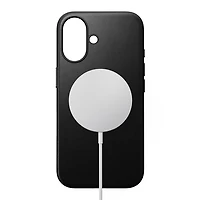 Nomad Modern Leather Case with MagSafe for iPhone 16 Plus - Black