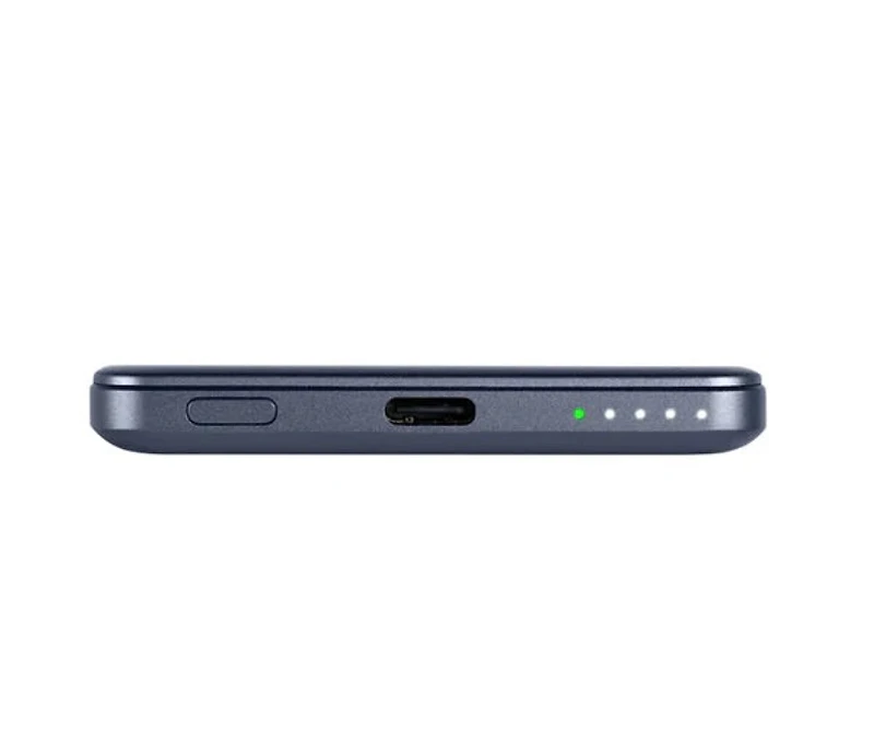 LOGiiX Piston Power 5000 mAh Aluminum Power Bank - Graphite Grey