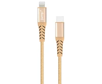 jump+ USB-C to Lightning Cable 3M Nylon - Gold