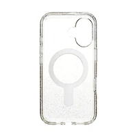 Speck Case with ClickLock/MagSafe for iPhone 16 - Clear / Gold Glitter