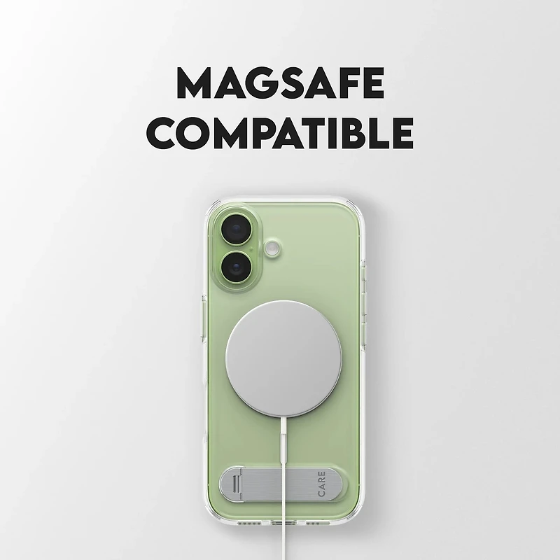 PanzerGlass Care Kickstand case with MagSafe iPhone 17 - Clear