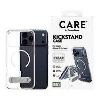 PanzerGlass Care Kickstand case with MagSafe iPhone 17 pro Max- Clear