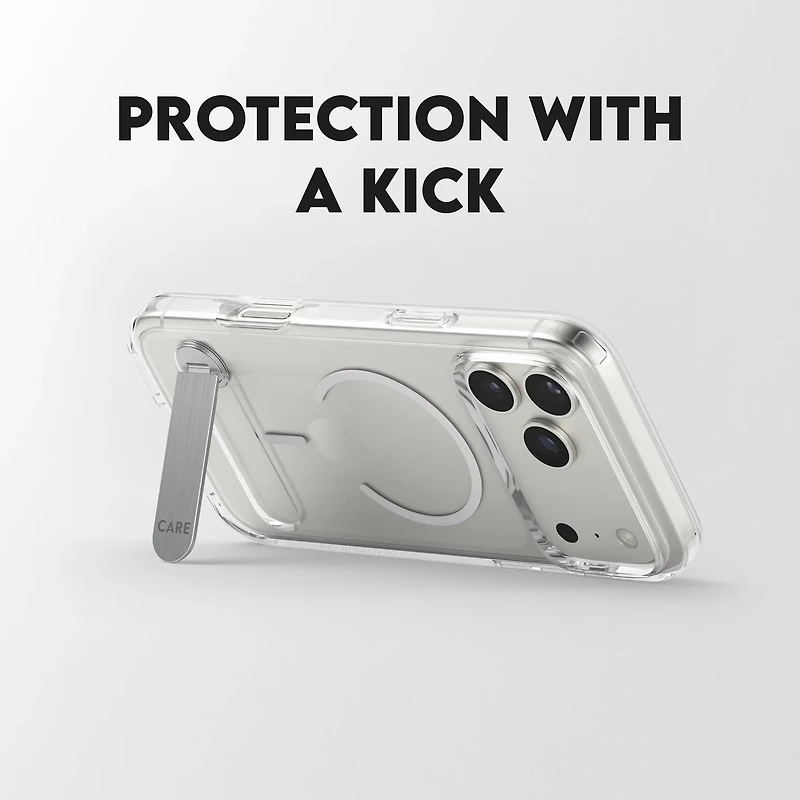 PanzerGlass Care Kickstand case with MagSafe iPhone 17 pro Max- Clear