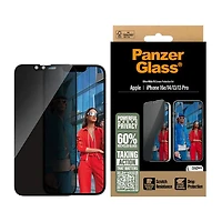 PanzerGlass UWF Privacy Screen Protector iPhone 16e/14/13/13 Pro - Black