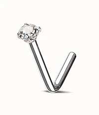 2MM 4-Prong Crystal L Bend
