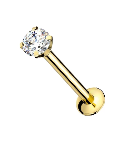 4MM Cubic Zirconia 4-Prong