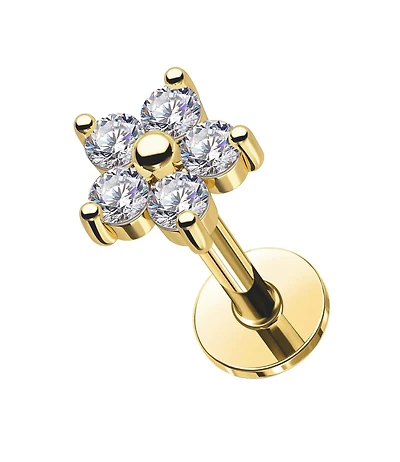 5MM Cubic Zirconia Flower