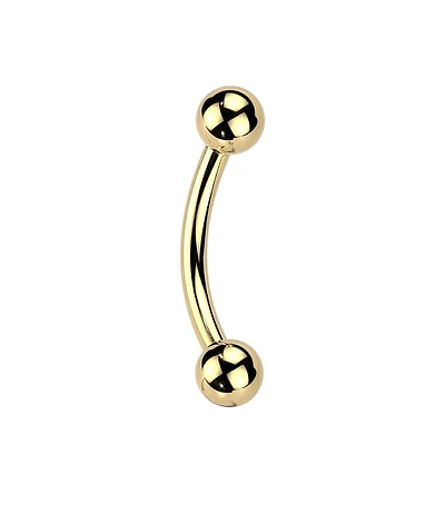 Curved Barbell Gold 16g