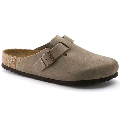 Birkenstock Women's Boston Suede Clogs - Taupe 560773