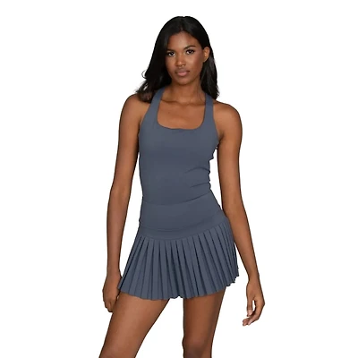 Gold Hinge Women's Criss Cross Pleated Dress