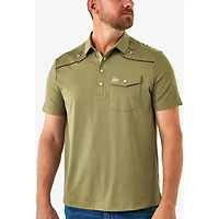 Burlebo Men's Pearl Snap Performance Polo