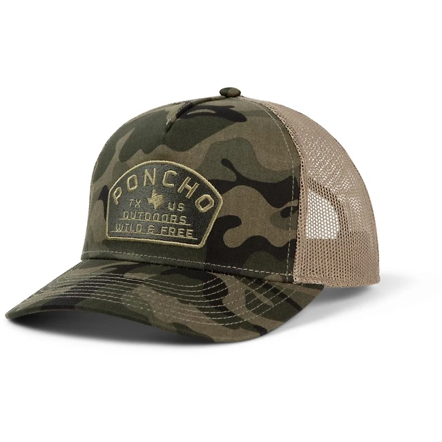 Poncho Wild and Free Trucker Hat