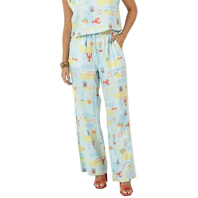 KatyDid Women's Two Piece Linen Set Pant
