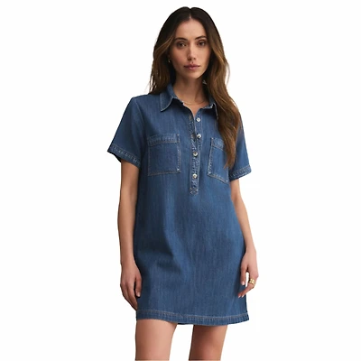 Z Supply Women's Authentic Denim Mini Dress