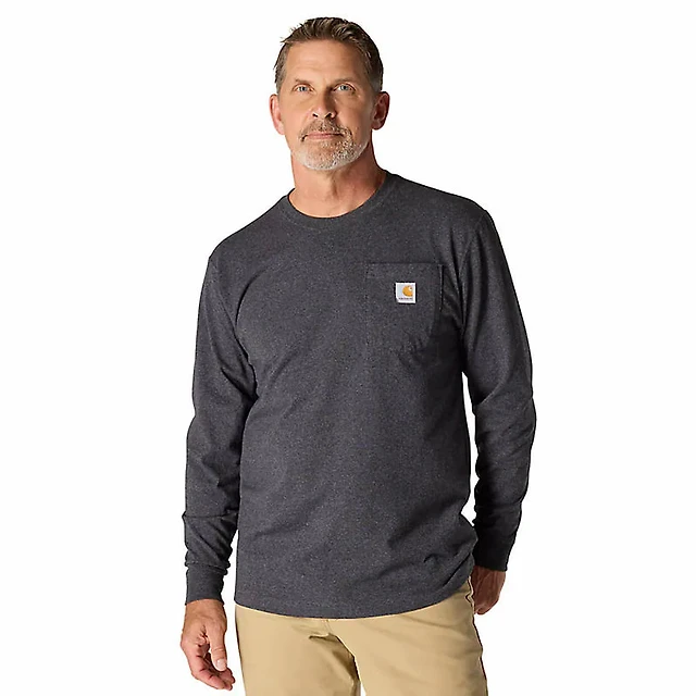 Carhartt Men's Loose Fit Heavyweight Long-Sleeve Pocket T-Shirt