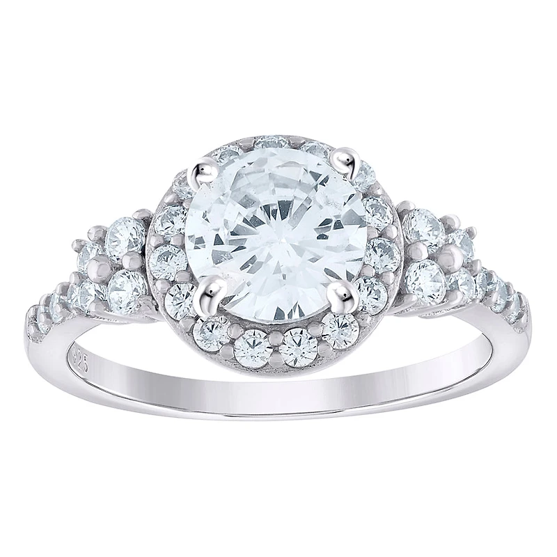 925 Silver Ring With Moissanite Ctw 1.40