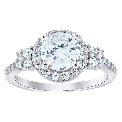 925 Silver Ring With Moissanite Ctw 1.40