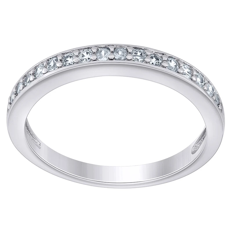 925 Silver Ring With Moissanite Ctw 0.23