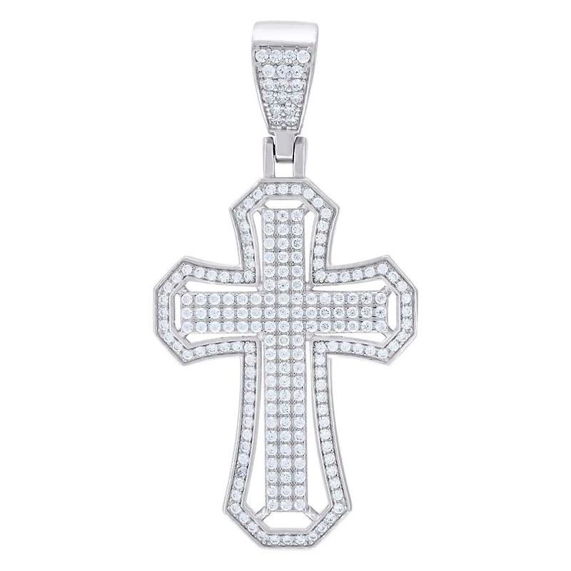 925 Silver Pendant With Moissanite Ctw 1.20