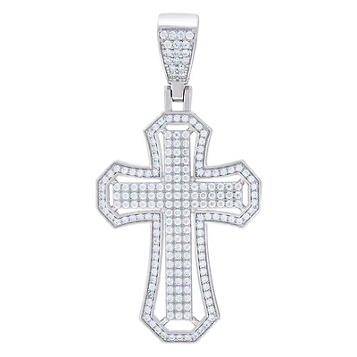 925 Silver Pendant With Moissanite Ctw 1.20