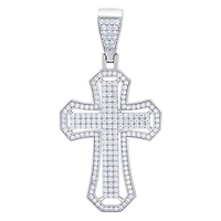 925 Silver Pendant With Moissanite Ctw 1.20