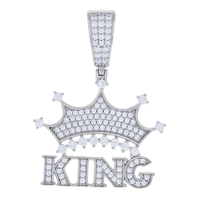 925 Silver Pendant With Moissanite Ctw 1.03