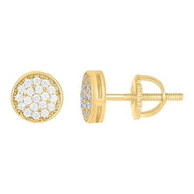 925 Silver Earrings With Moissanite Ctw 0.20