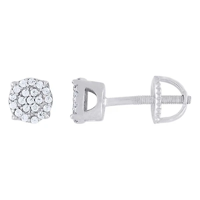 925 Silver Earrings With Moissanite Ctw 0.20