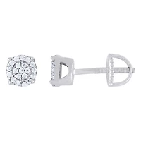 925 Silver Earrings With Moissanite Ctw 0.20