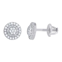 925 Silver Earrings With Moissanite Ctw 0.53