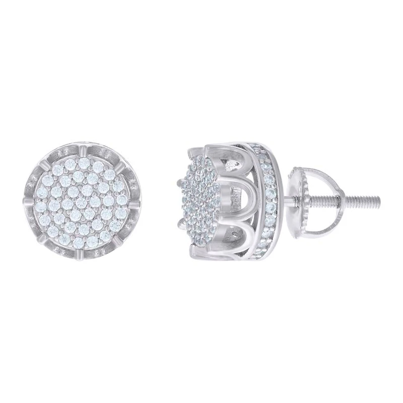 925 Sterling Silver Earrings With Moissanite Ctw 0