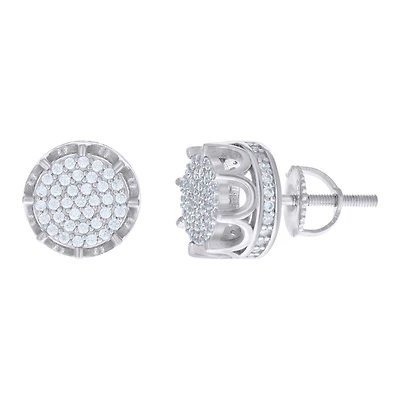 925 Sterling Silver Earrings With Moissanite Ctw 0