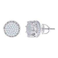 925 Sterling Silver Earrings With Moissanite Ctw 0