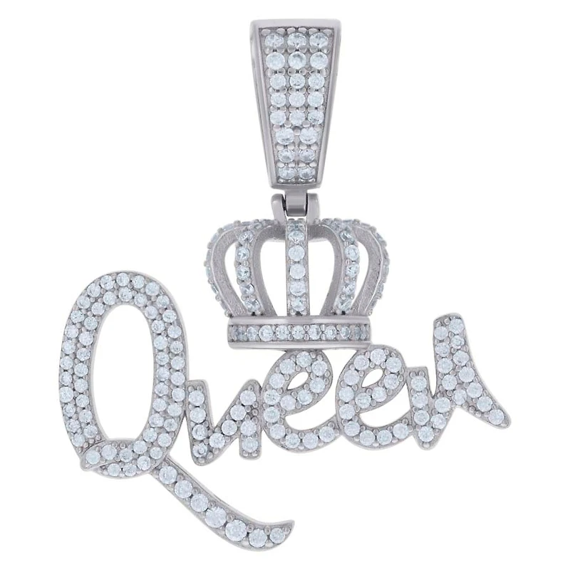 925 Silver Pendant With Moissanite Stones Ctw 1.40