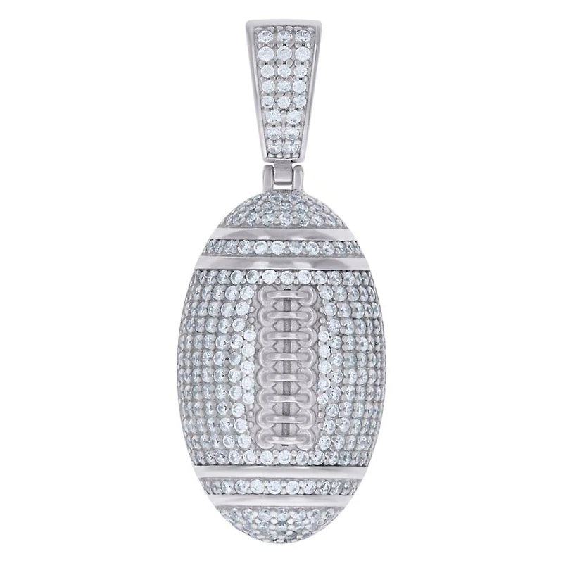 925 Silver Pendant With Moissanite Stones Ctw 1.46