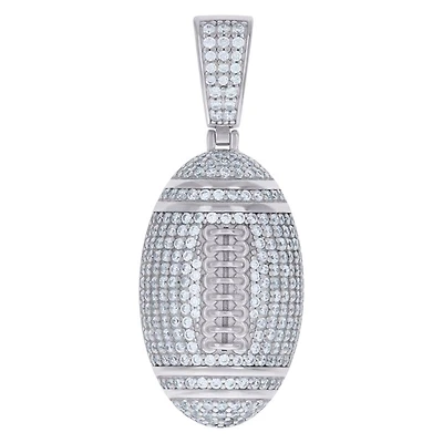 925 Silver Pendant With Moissanite Stones Ctw 1.46