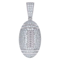 925 Silver Pendant With Moissanite Stones Ctw 1.46